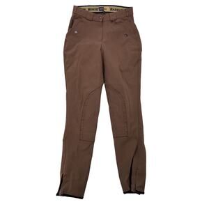 Harry's Horse Equestrian Riding Pants Breeches Size 38 Brown Logo